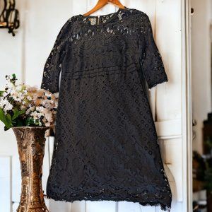 Just...Taylor Black Lace Dress